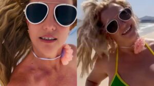Britney Spears posta foto sem roupa em praia do México