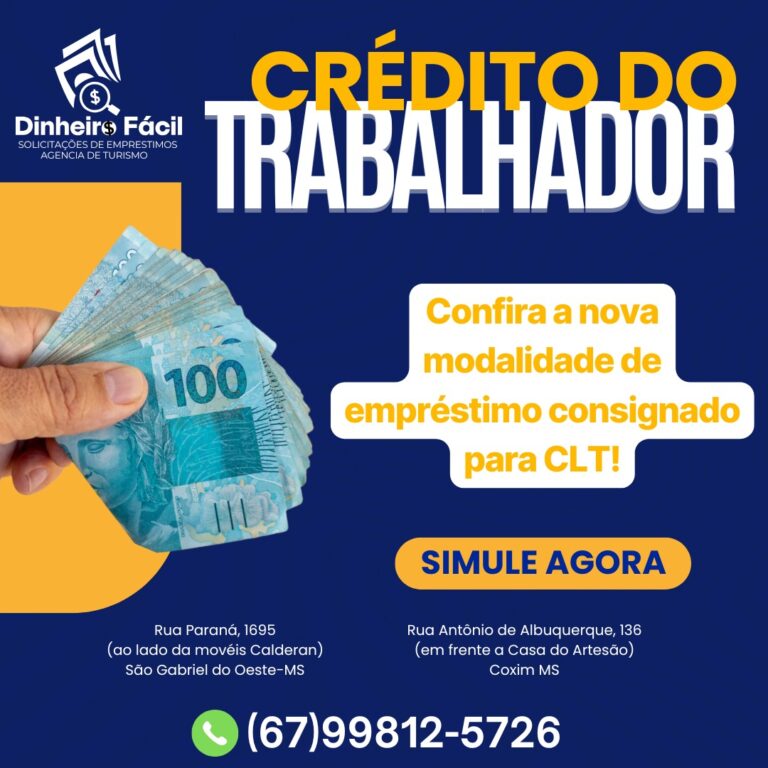 Dinheiro Fácil lança nova modalidade de empréstimo consignado para trabalhadores CLT
