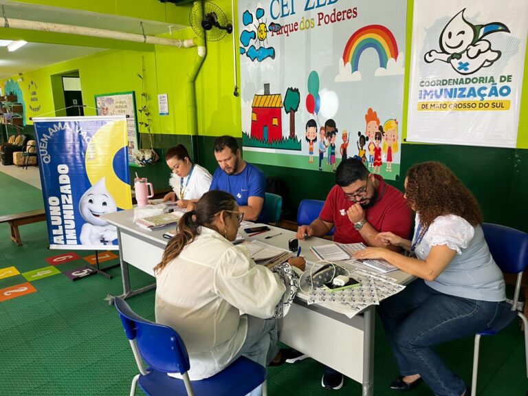 Governo de MS realiza Dia D de vacinação com Zé Gotinha em escola estadual nesta 6º feira