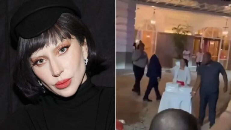 Lady Gaga entrega pizza para fãs em porta de hotel; assista