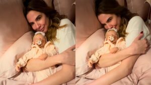 Após ver "parto", Luciana Gimenez aparece com bebê reborn