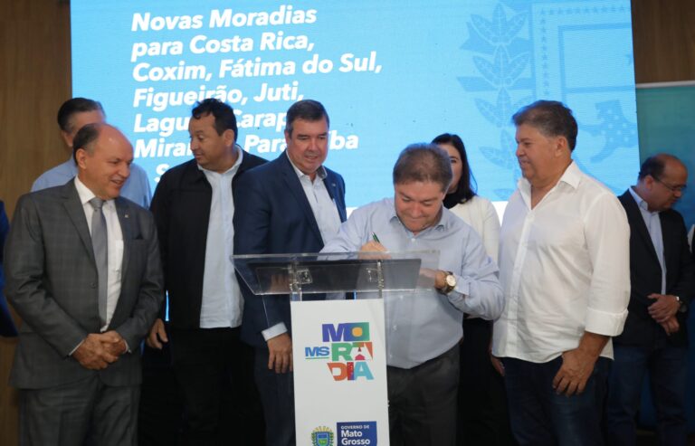 Coxim será contemplada com 59 novas moradias em programa habitacional do Governo do Estado