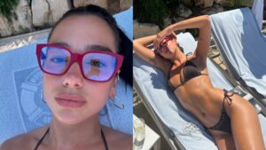 Dua Lipa ousa com biquíni e ganha elogios: "Rainha"