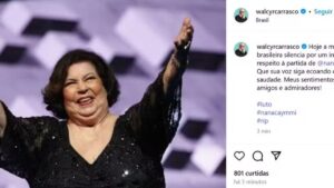 Famosos lamentam a morte de Nana Caymmi