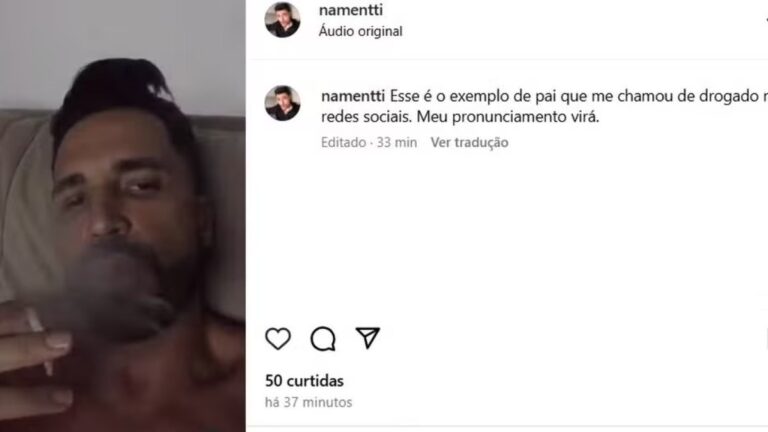 Filho rebate Latino com vídeo irônico: "Caráter é zero"