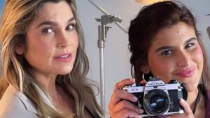 Flávia Alessandra se emociona com homenagem das filhas e da mãe