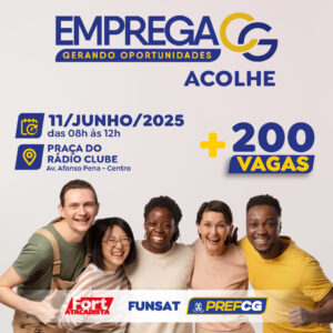 Funsat programa para 11 de junho nova data do “Emprega CG Acolhe” que aconteceria nesta quinta (29)
