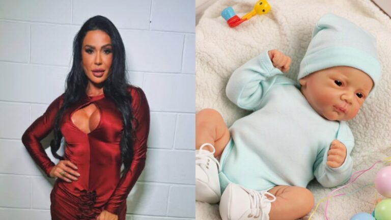 Gracyanne 'adota' bebê reborn e é criticada na web: "Loucura"