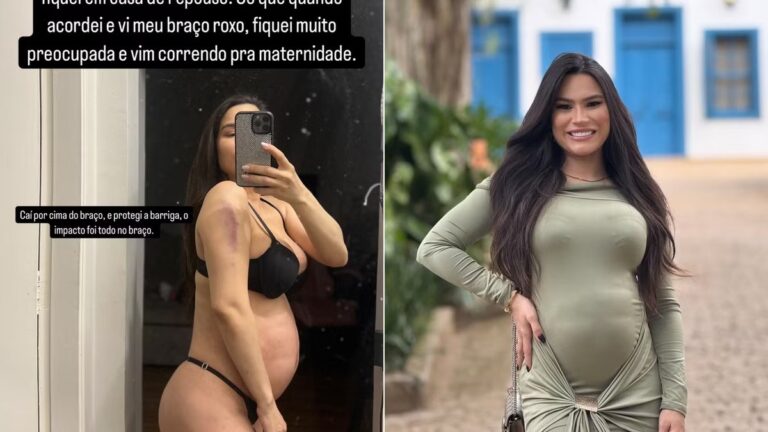Grávida, Raissa Barbosa sofre queda e vai parar na emergência