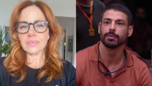 Karine Teles comenta polêmica com Cauã Reymond em "Vale Tudo"