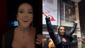 Linn assiste à "Vitória" após internação e celebra: "Superfeliz"
