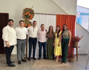 Prefeito Delegado Murilo e comitiva de Pedro Gomes participam do MS Ativo em Coxim