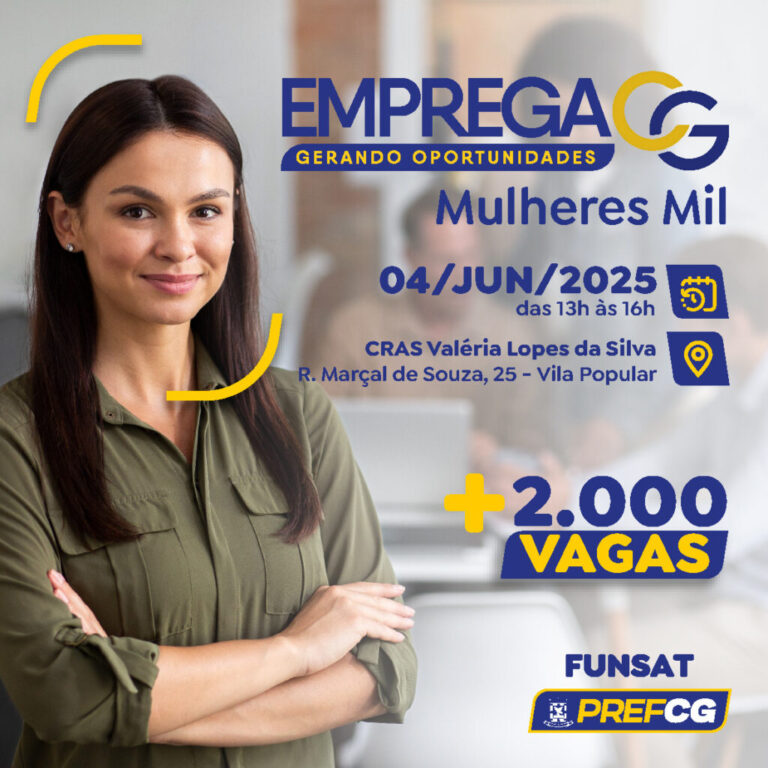 Próximo Emprega CG será na Vila Popular com atualização de cadastros e vagas do dia