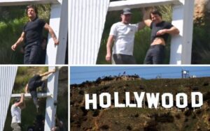 Tom Cruise foi primeiro ator a tocar no letreiro de Hollywood