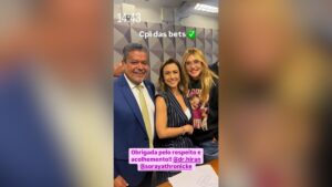 Virgínia Fonseca posa com membros da CPI das BETs