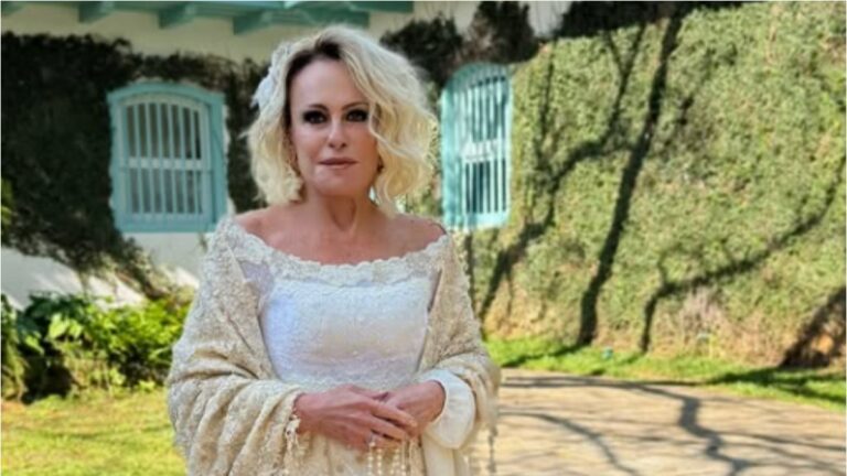 Ana Maria Braga renova votos com Fábio Arruda em cerimônia íntima