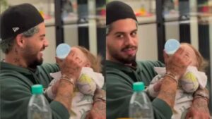 Após separação, Zé Felipe reencontra caçula: "Matando a saudade"