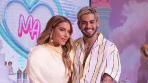 Após término, Virgínia e Zé Felipe posam juntos em festa da filha