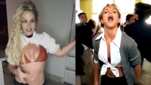 Britney Spears recria look de clipe icônico