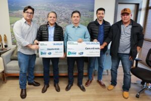 Coronel David comemora 101 anos de Maracaju e entrega emendas no valor de R$ 150 mil