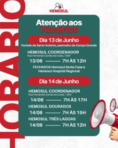 Doe a chance de um final feliz: Hemosul homenageia doadores no 14 de junho