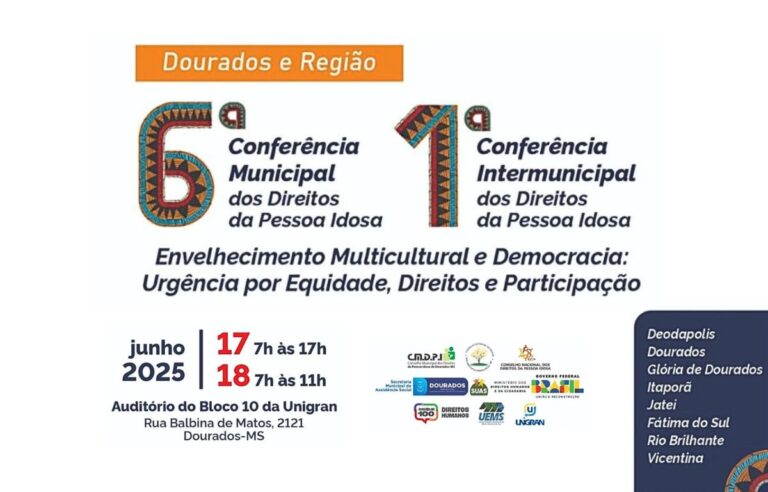Dourados sedia conferências sobre direitos da pessoa idosa com participação regional