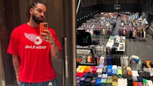 Drake choca ao transformar quadra de basquete em closet gigante