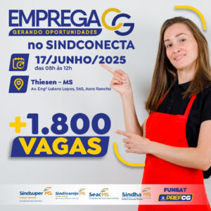Emprega CG chega a 35% de meta e realiza uma nova ação nesta terça-feira (17)