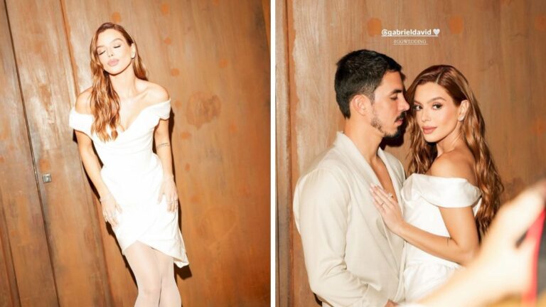 Giovanna Lancellotti e Gabriel David celebram segundo casamento