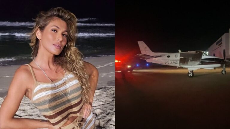 Lívia Andrade se despediu da família durante pane em avião