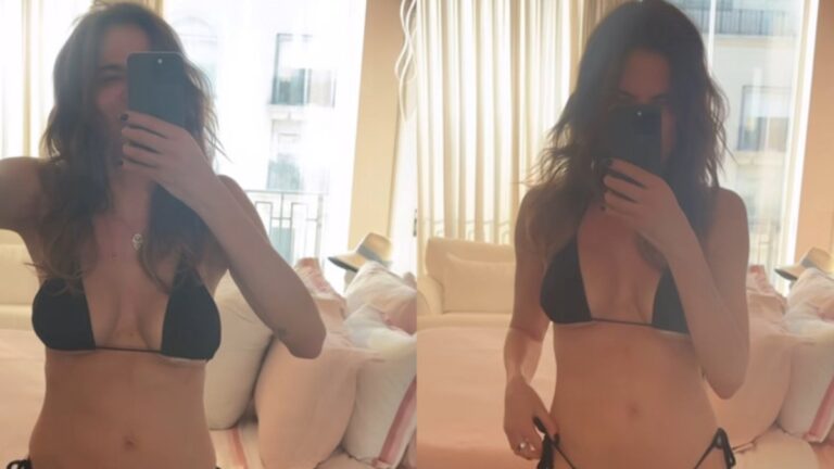 Luciana Gimenez ousa com biquíni no frio: "Não rolou'