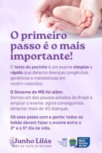 MS amplia teste do pezinho gratuito pelo SUS e passa a detectar mais de 40 doenças em recém-nascidos