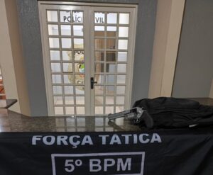 Polícia Militar age rápido, prende autor de furto e recupera revólver em Coxim