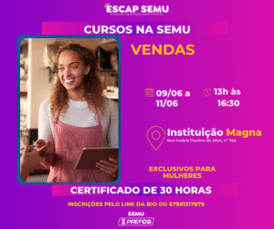 Prefeitura oferece cursos gratuitos de recepcionista e vendas exclusivos para mulheres