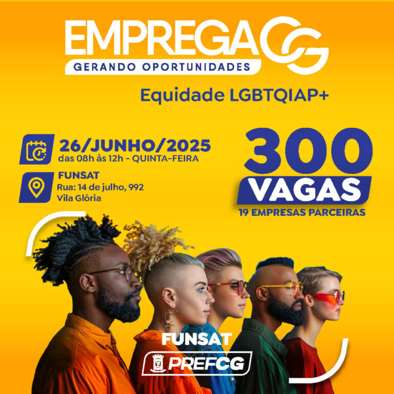 Prefeitura realiza edição do Emprega CG com foco na diversidade e inclusão profissional nesta quinta-feira