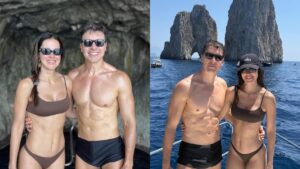 Rodrigo Faro e Vera Viel escapam do frio e curtem verão italiano