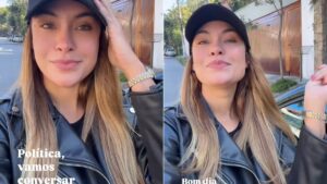 Sarah Andrade rebate ataques por ser de direita: “Estou cansada”