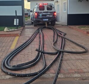 Suspeito de furto de cabos é preso e veículo usado na ação é localizado em Rio Verde