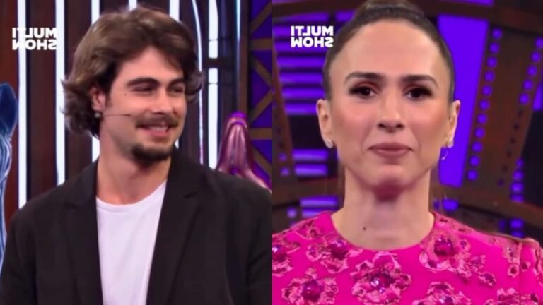 Tata Werneck comenta 'volume' de Rafa Vitti em surfe na praia