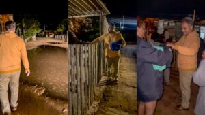 Vereador Leinha distribui agasalhos durante a noite mais gelada do ano em Campo Grande