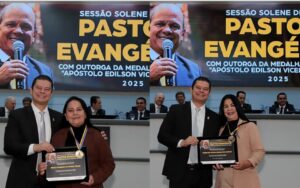 Vereador Otávio Trad outorga Medalha “Apóstolo Edilson Vicente da Silva” a pastoras, líderes da comunidade Evangélica