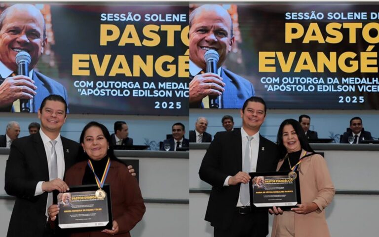 Vereador Otávio Trad outorga Medalha “Apóstolo Edilson Vicente da Silva” a pastoras, líderes da comunidade Evangélica