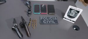 Ação conjunta das polícias prende três homens por porte ilegal de armas em Sonora