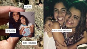 Bela Gil faz homenagem tocante para a irmã, Preta Gil: "Saudade"