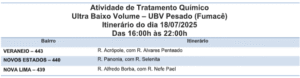 Fumacê circula por três bairros de Campo Grande nesta sexta-feira (18) 