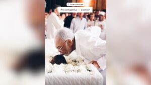 Gilberto Gil se despede de Preta em cerimônia no Rio