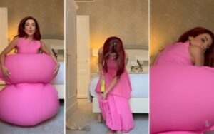 Gkay surge com vestido inflável e diverte fãs: "Curtam por dó"