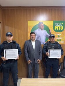Heróis em farda: Vereador Silvio Pitu homenageia militares que arriscaram a vida para salvar família durante enchente