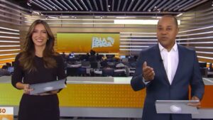 Luiz Monteiro estreia no Fala Brasil com irmã de Patrícia Poeta