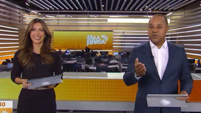 Luiz Monteiro estreia no Fala Brasil com irmã de Patrícia Poeta